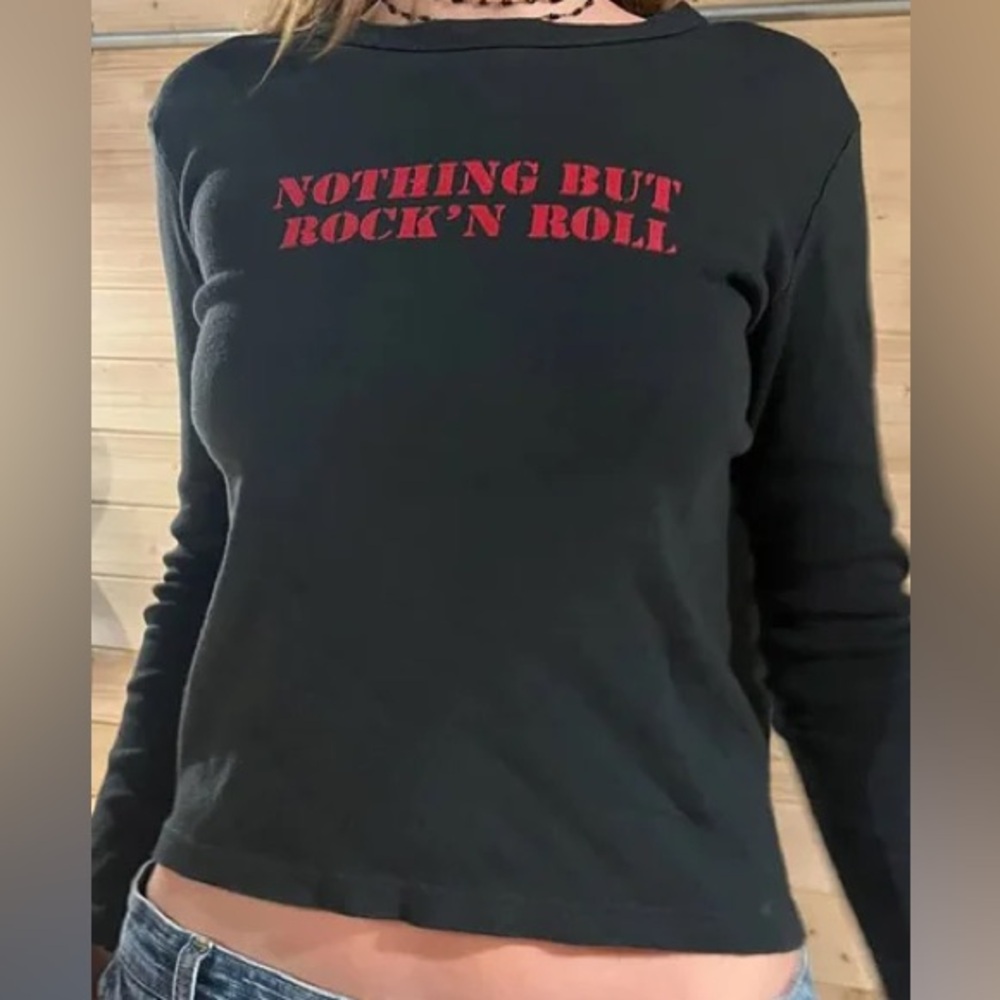 Brandy Melville Rock n Roll shirt
